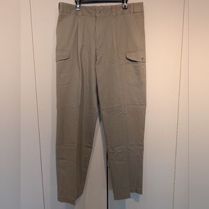 Vintage Scandia Woods Men's Classic Beige Cargo Pants 40 XL NWT